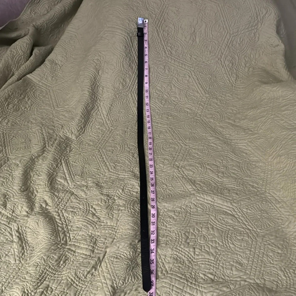 Gap brown genuine leather belt with a silver rectangle buckle xs - Picture 6 of 8